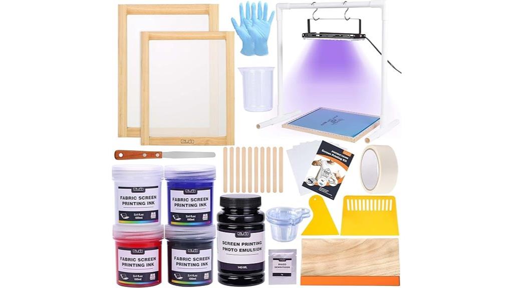 complete 46 piece screen printing set
