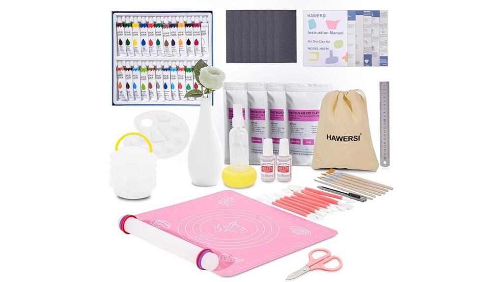 complete 66 piece air clay kit