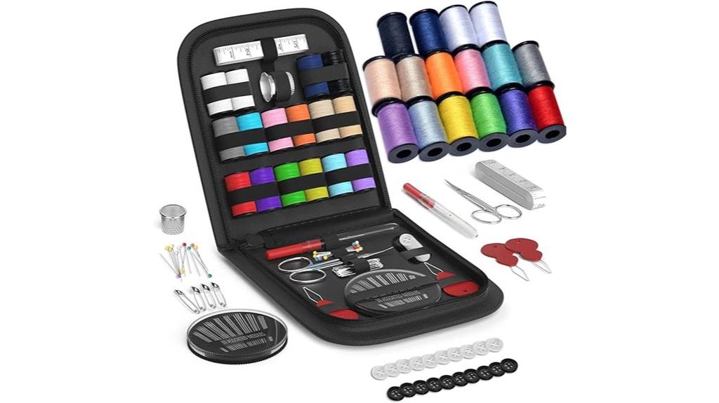 complete black sewing kit