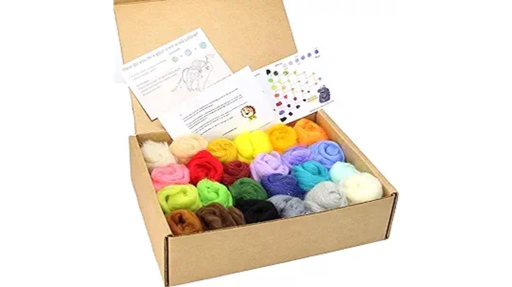 complete merino wool color set