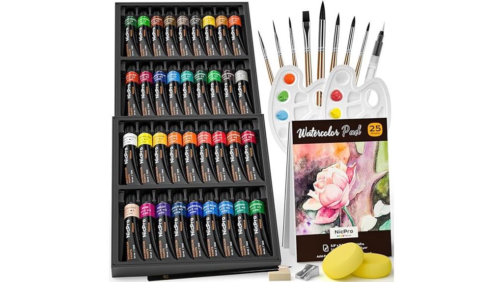 complete watercolor painting kit