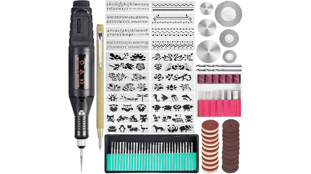 comprehensive engraving tool set