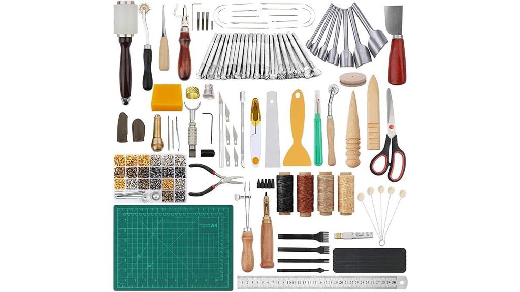 comprehensive leather crafting set