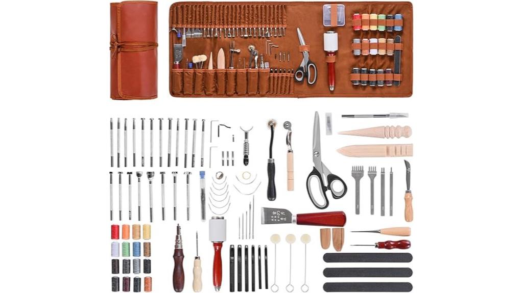 comprehensive leather crafting set