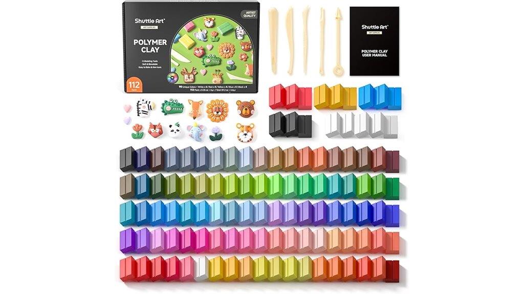 comprehensive polymer clay set