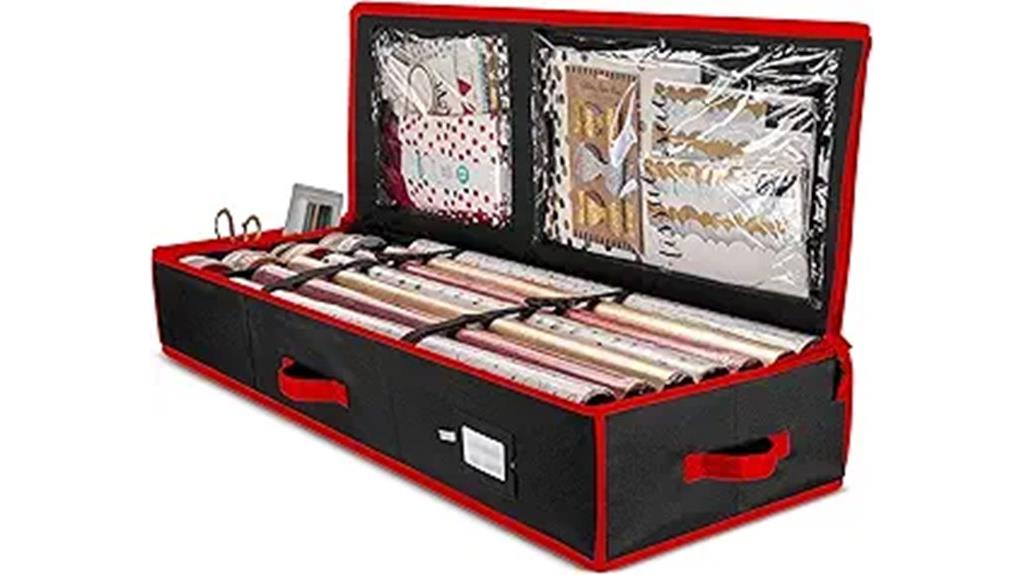 container with interior pockets