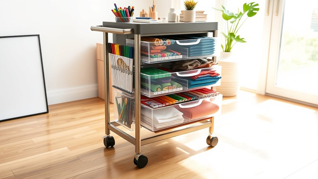 craft cart size and durability
