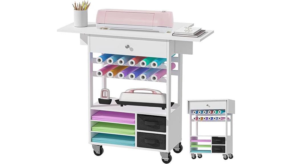 craft supplies storage cart
