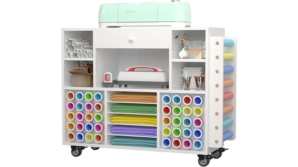 craft supply storage cart