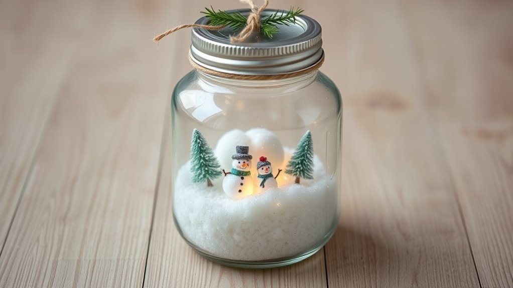create charming snow globes