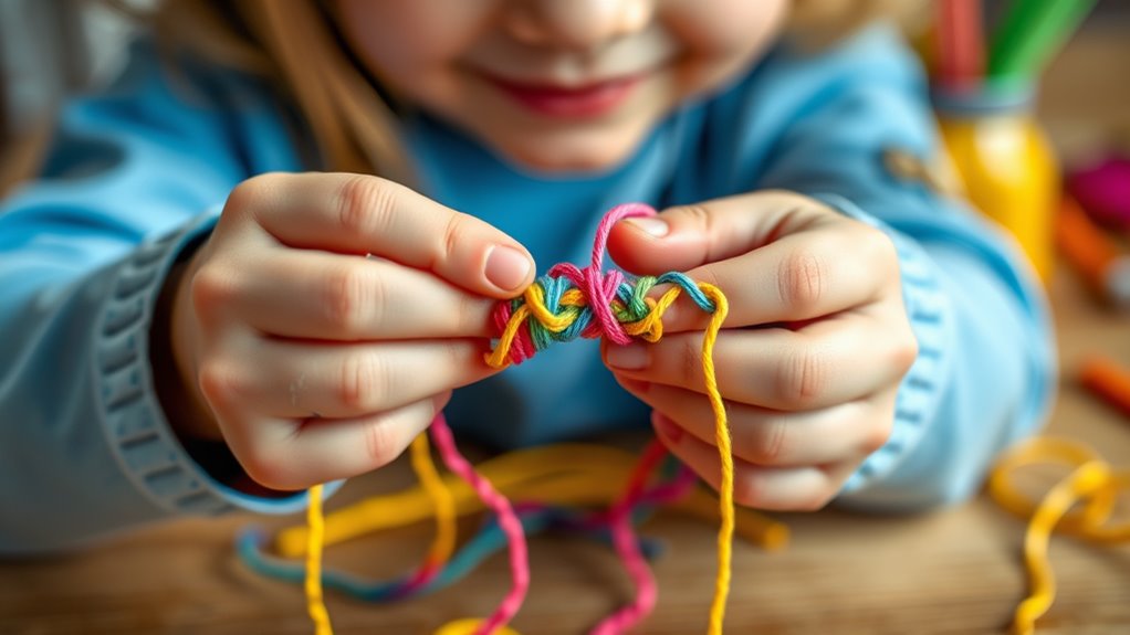 create colorful friendship bracelets