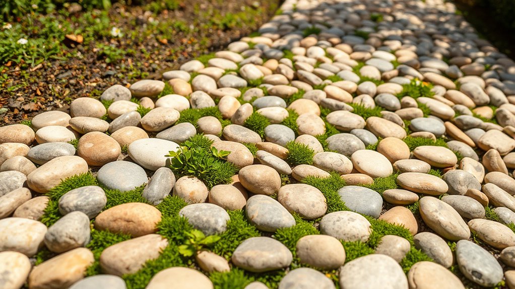 create durable pebble pathway