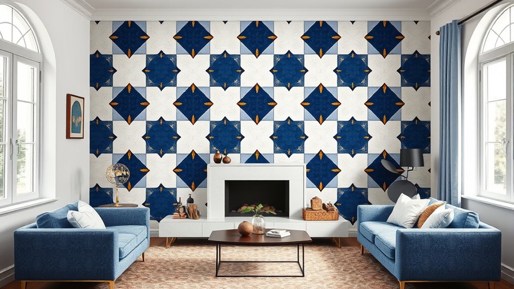 create faux tile murals