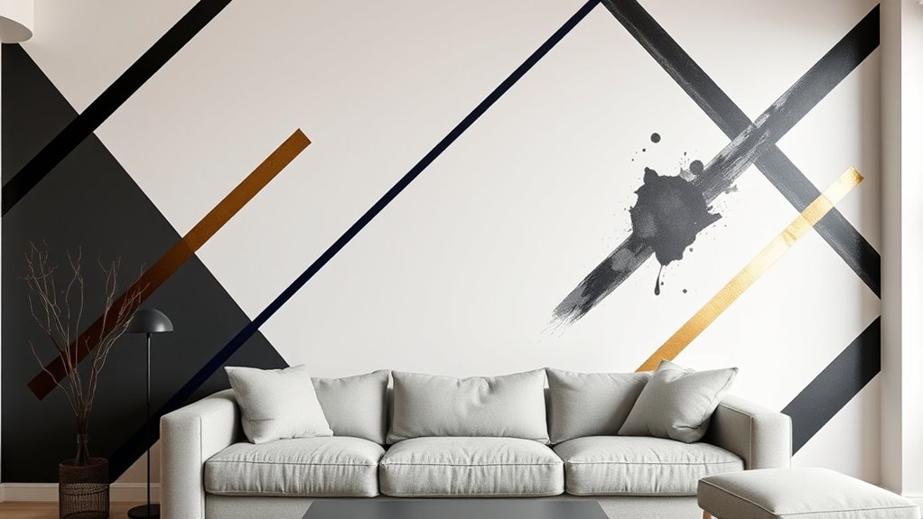 create geometric tape art