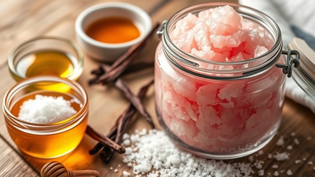 create homemade exfoliating scrubs