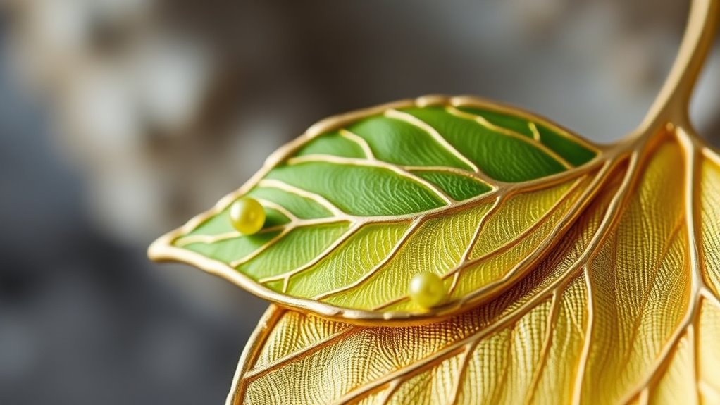 create natural leaf jewelry