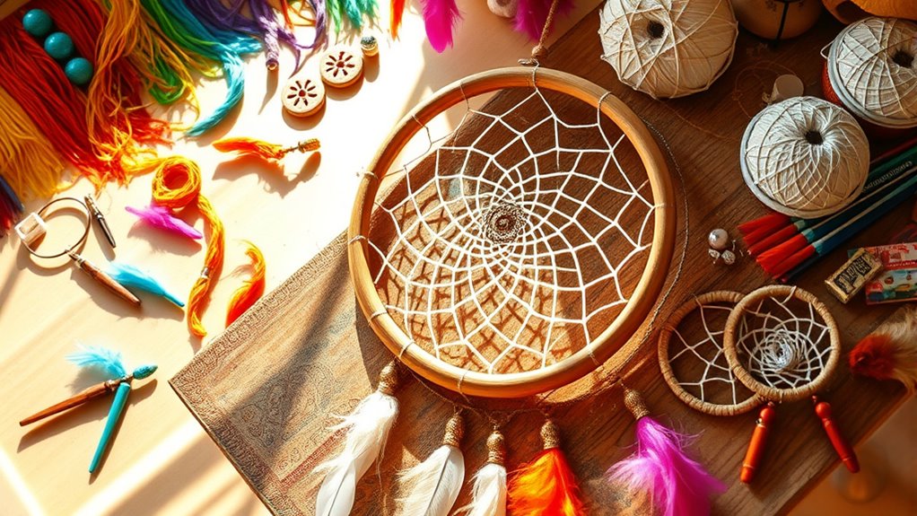 create personalized boho dreamcatchers