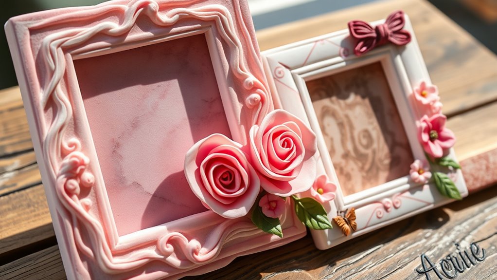 create personalized clay photo frames