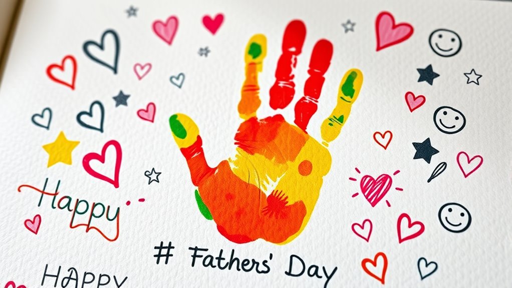 create personalized handprint card