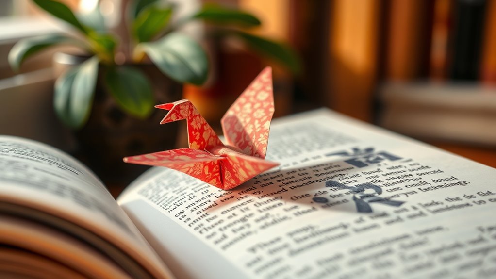 create personalized origami bookmark