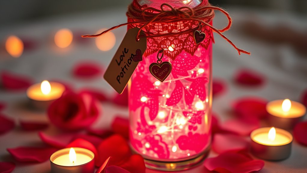 create romantic love potion decor