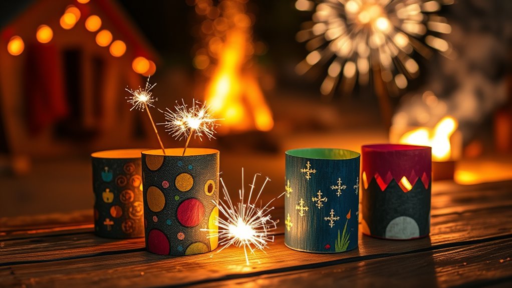 create safe sparkler holders