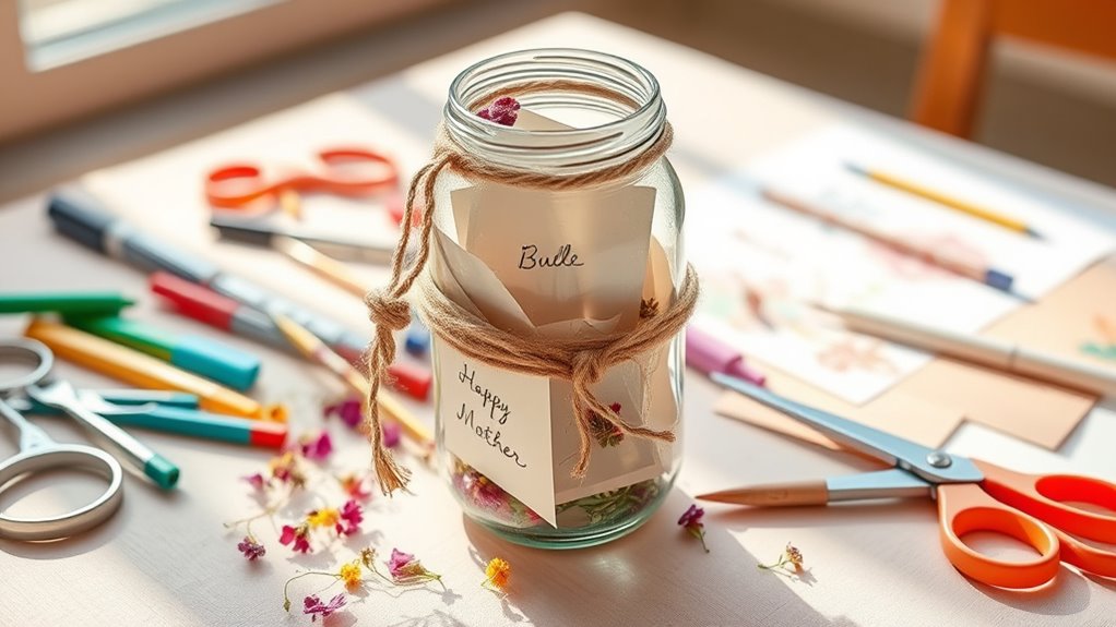 create sentimental memory jar