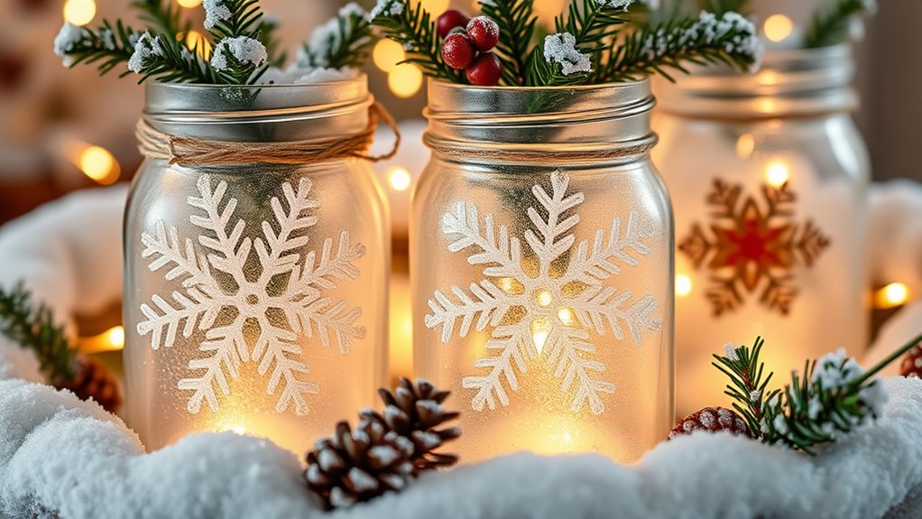 create snowy festive decor