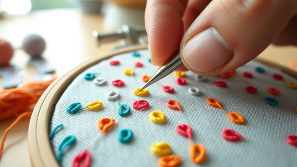 create textured needle art