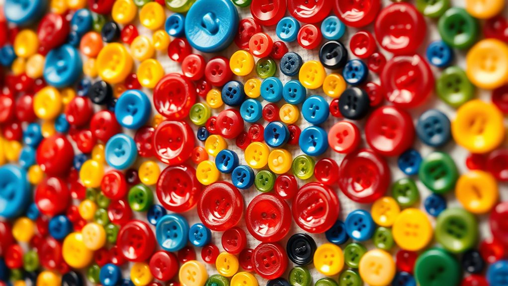 create vibrant button art