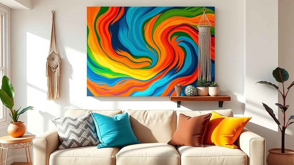 create vibrant personal wall art