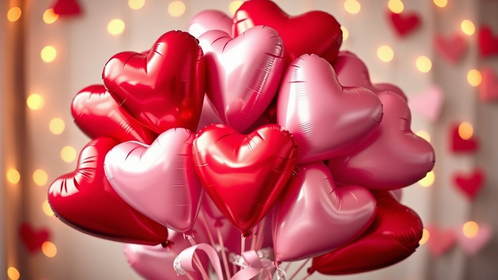 creative heart balloon arrangements