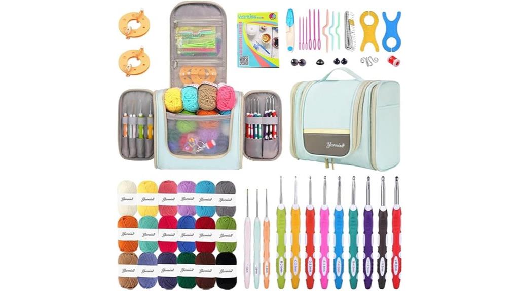 crochet kit with bag