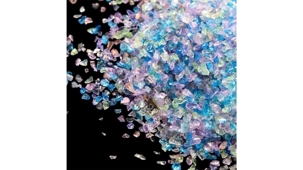 crushed glass chips pack