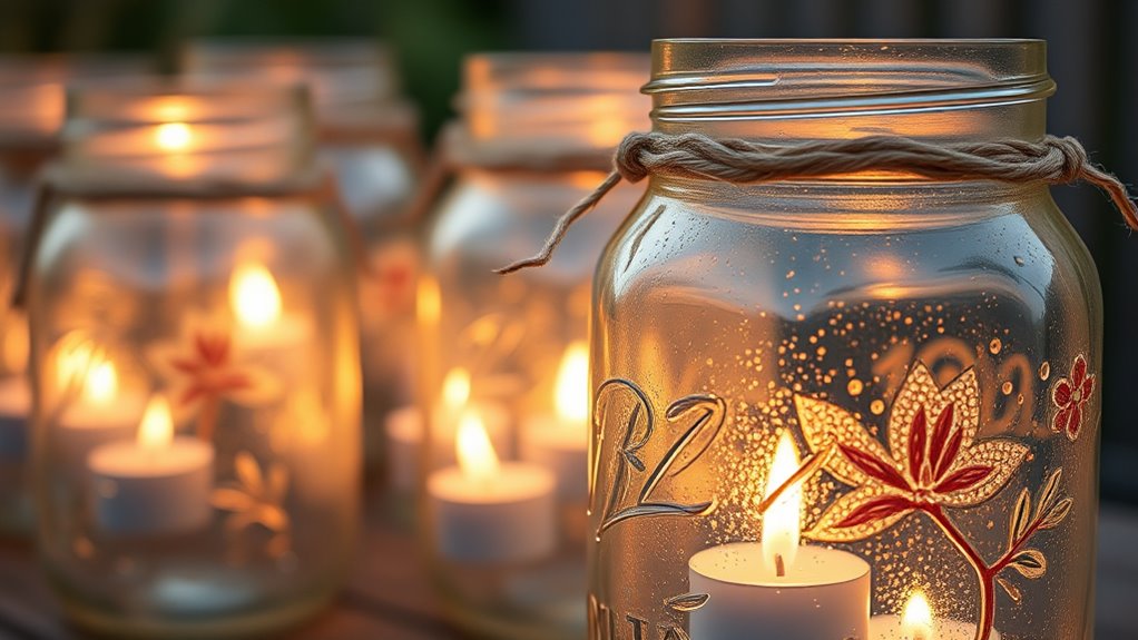 customizable decorative mason jars