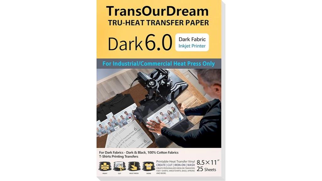 dark 6 0 transfer sheets
