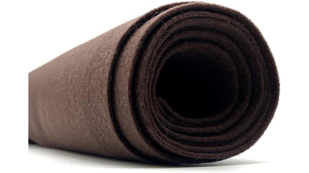 dark brown craft felt