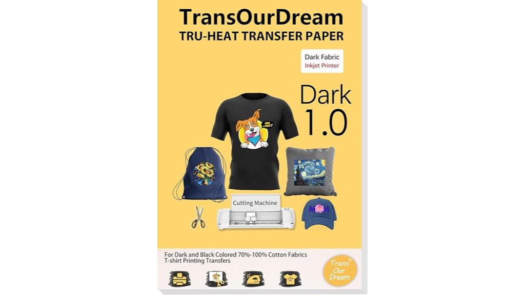dark fabric heat transfer
