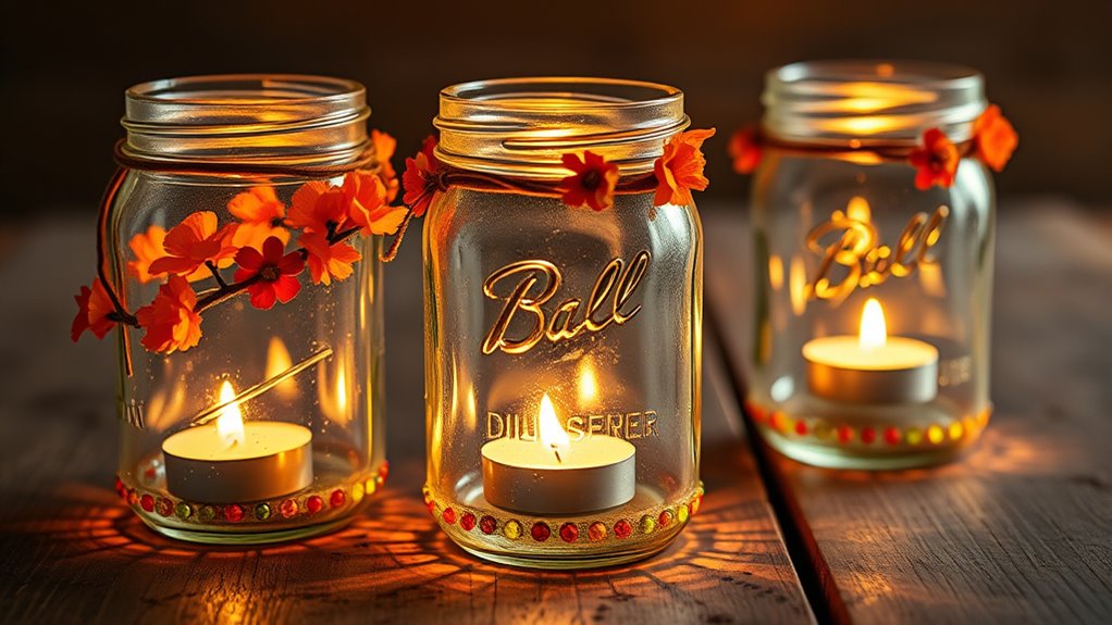 decorate jars with lighting