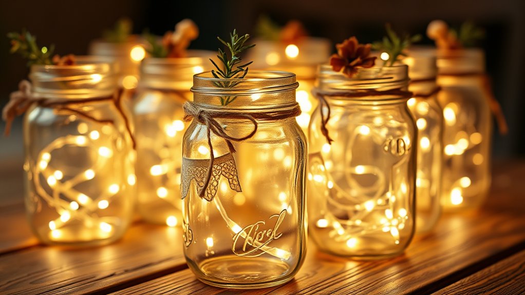 decorative customizable glowing jars