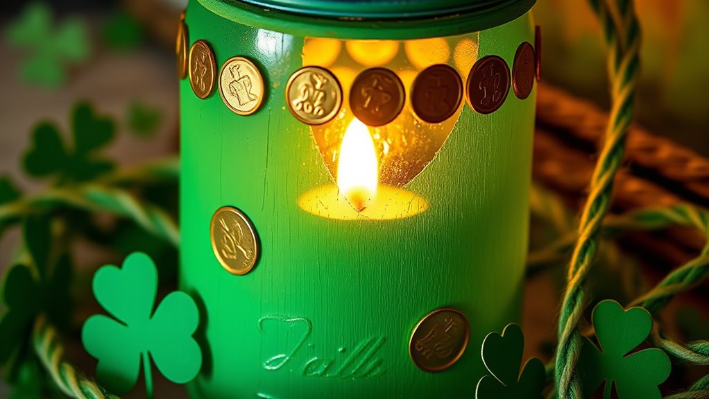 decorative gold coin lanterns