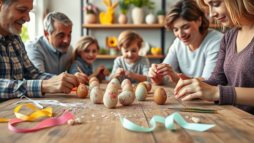 decorative handcrafted easter ornaments