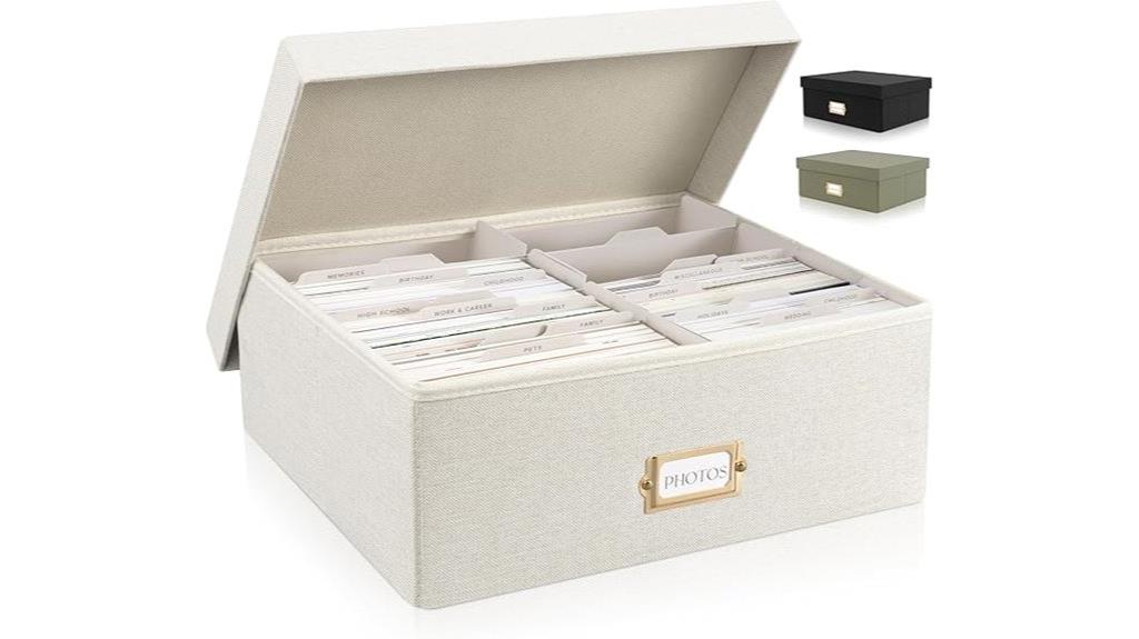 decorative photo storage box