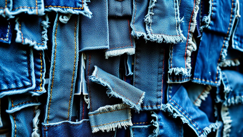 denim art wall decor
