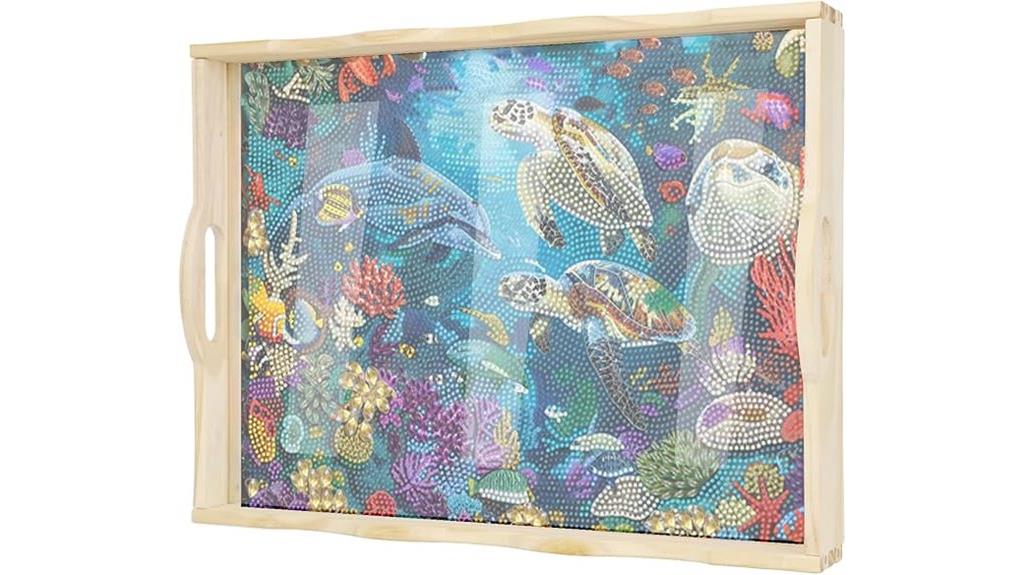 diamond art serving trays