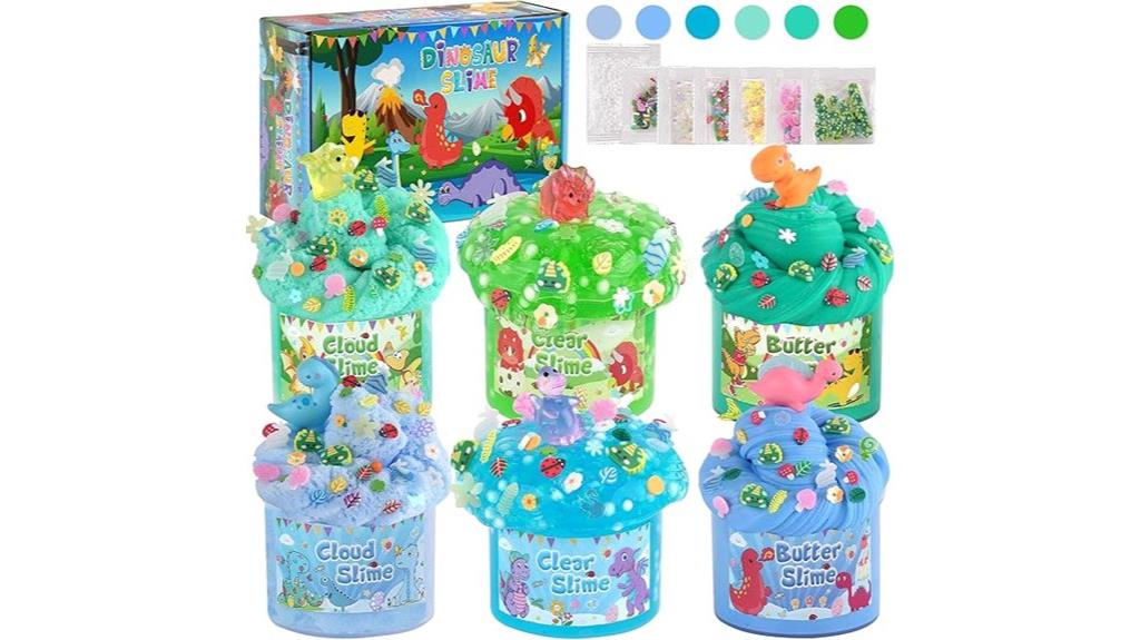 dinosaur slime kit glow