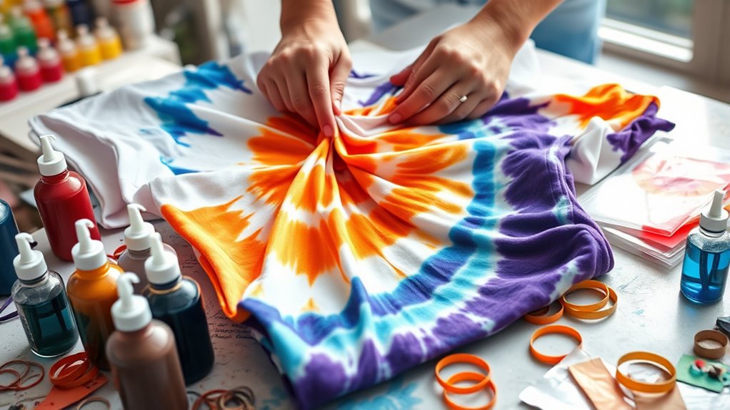 diy colorful shirt art
