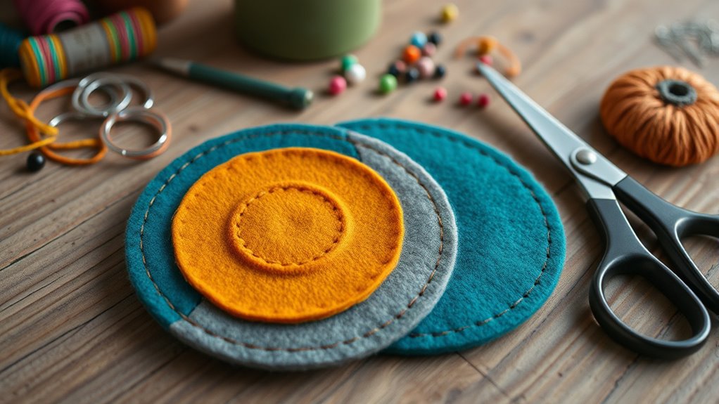diy eco friendly felt coasters