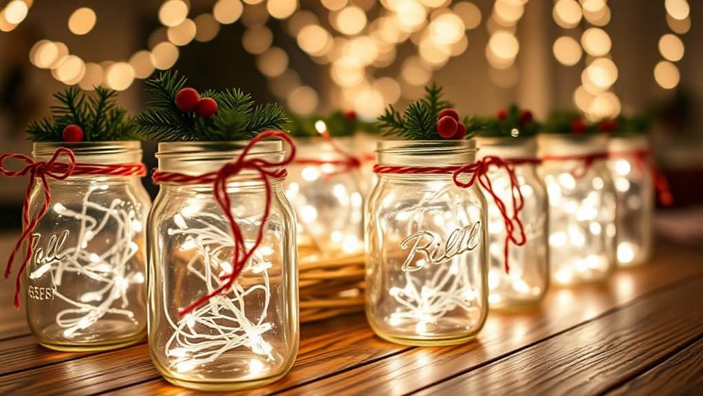diy festive jar decor