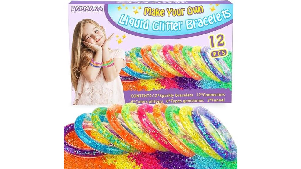 diy glitter bracelet kit
